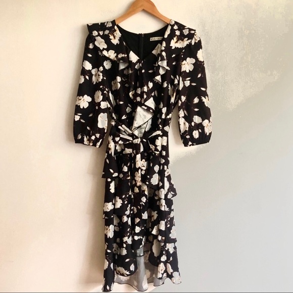 Alice & Olivia Kye Dress, Holiday Blossom, EUC - Picture 4 of 8